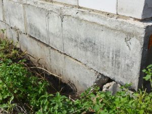 damaged foundation
